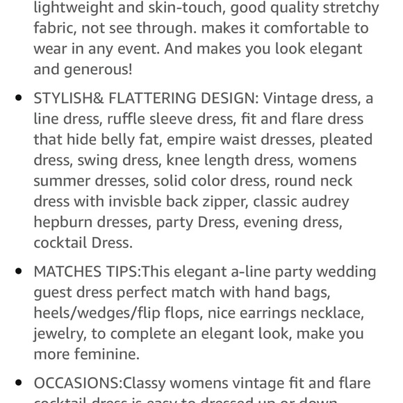 NWT OWIN black dress size large.  Sold on Amazon. - Picture 3 of 7